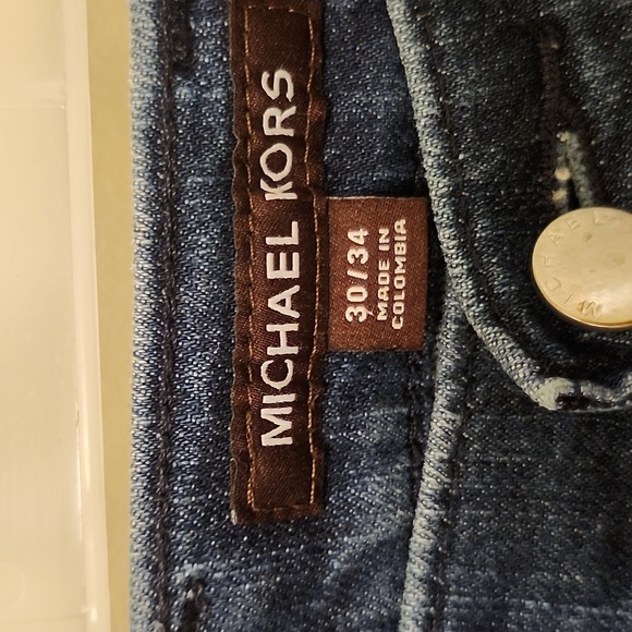 MICHAEL KORS Kent Skinny Jeans, Size 30x34, Tall, EUC, Dark Denim - Picture 2 of 6